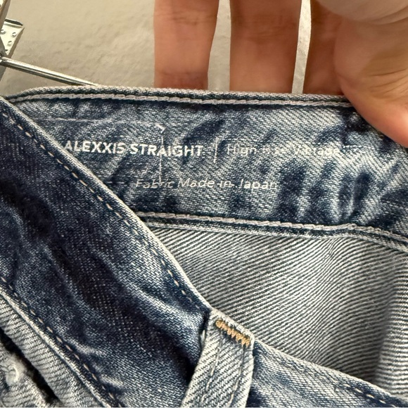AG Adriano Goldschmied Alexxis Straight Jeans Distressed Bohemian Charm Size 29 - Picture 11 of 12